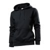 Woman Hooded Sweat Black | No Branding