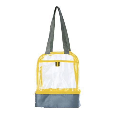 Transparent Lunch Bag (PVC) Yellow | Without Branding