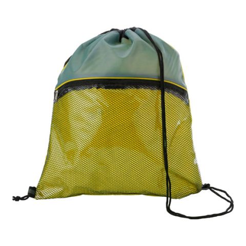 Polyester Drawstring Backpack (210D)  Yellow | Without Branding