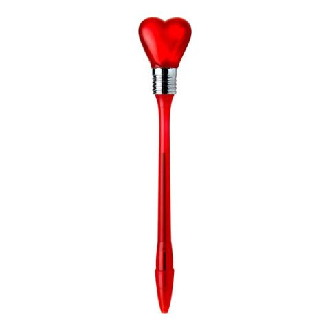 Ball Pen With Flashing Heart Red | Without Branding