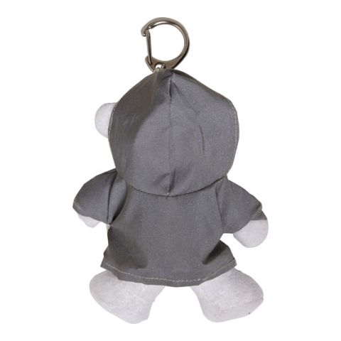 Plush Bear With Reflective Hoodie Grey | Without Branding