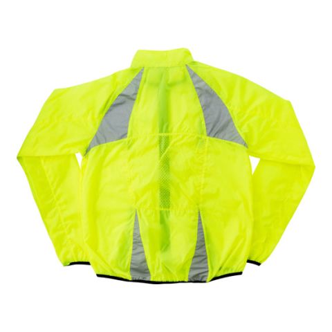 Nylon (190T) Fluorescent Runners Jacket Yellow | 1-Colour Screen Print