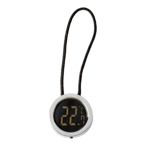 ABS Digital Wine Thermometer Black - Silver | 1-Colour Pad Print