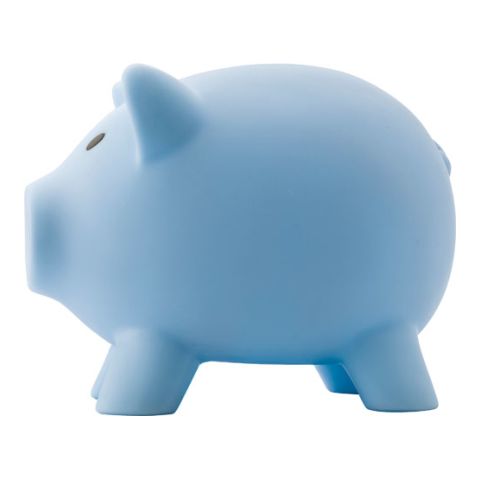 Plastic Piggy Bank Light Blue | Without Branding