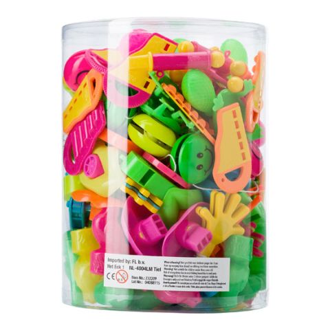 PVC Tube With An Assortment Of Toys Colourful | Without Branding