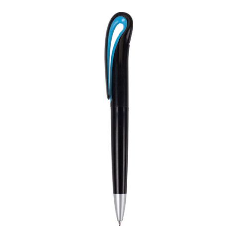 Black Ball Pen With Swan Neck Light Blue | Without Branding