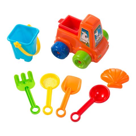 Plastic Beach Set  Colourful | Without Branding