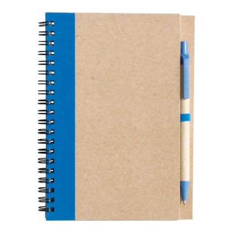 Recycled Note Book &amp; Ball Pen  Light Blue | Without Branding