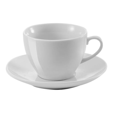 Porcelain Cup &amp; Saucer White | Without Branding