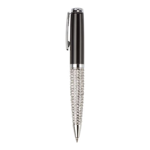 Charles Dickens Swarovski Twist Action Ball Pen  Black | Laser Engrave