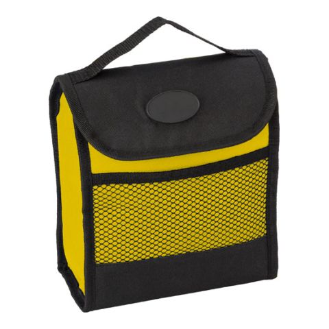 Polyester Foldable Cooling Lunch Bag (600D) Yellow | Without Branding