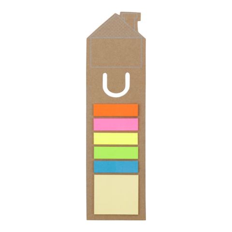 House Bookmark &amp; Sticky Notes  Brown | Without Branding