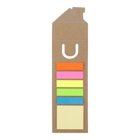 House Bookmark &amp; Sticky Notes Brown | Without Branding