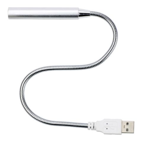 Flexible Computer Light With USB Connector  Silver | Without Branding