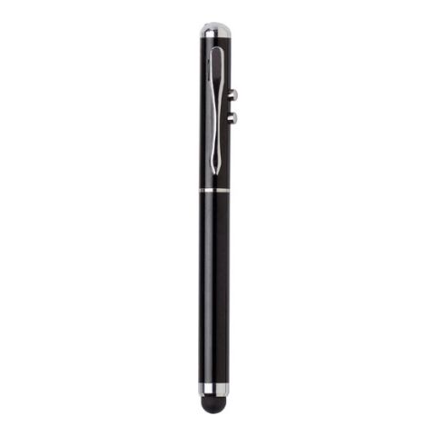 Laser Pen With LED Light &amp; Rubber Tip Black | 1-Colour Pad Print