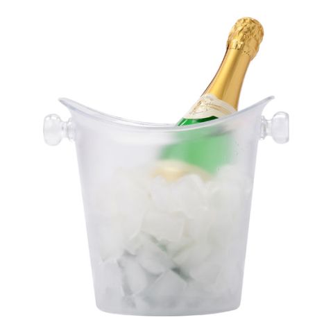 Frosted Plastic Cooler/Ice Bucket Transparent | 1-Colour Pad Print