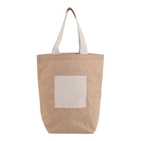 Jute Beach Bag Brown | 1-Colour Screen Print