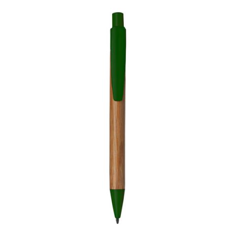 Ball Pen With Bamboo Barrel Green | Without Branding