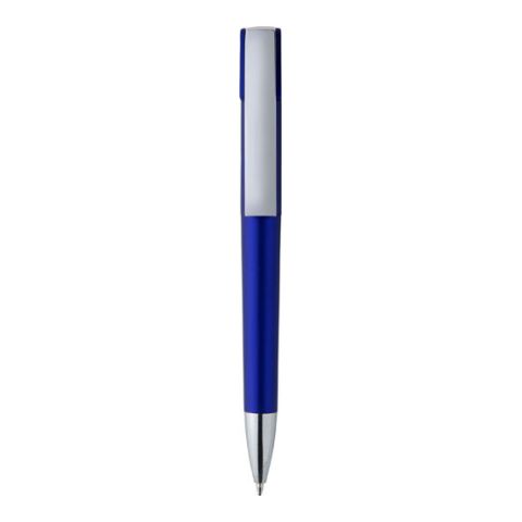 Plastic Ball Pen With Metallic Finish, Black Ink Medium Blue | Without Branding