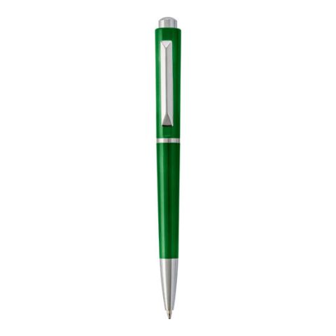 Plastic Ball Pen With Silver Coloured Tip  Green | Without Branding