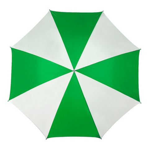 Golf Umbrella Green - White | 1-Colour Pad Print