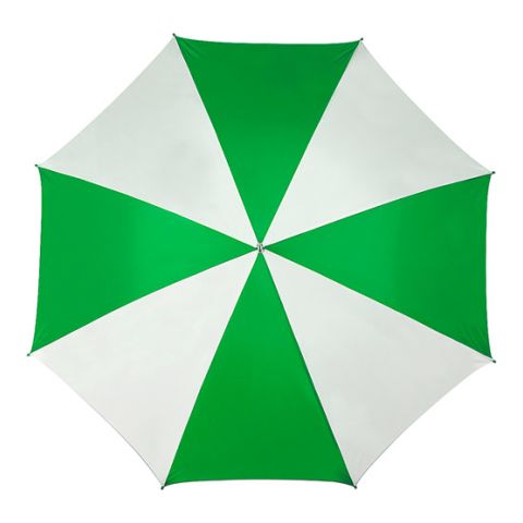 Golf Umbrella Green - White | 1-Colour Pad Print