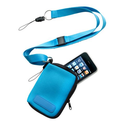 Neoprene Case For MP3 /Phone Light Blue | Without Branding