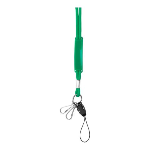 Lanyard With Sliding PVC Badge Light Green | Without Branding