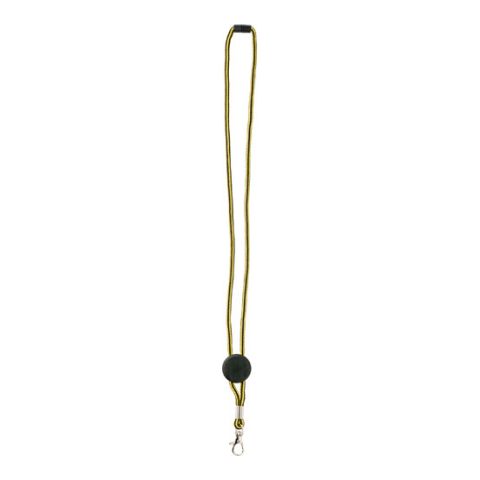 Nylon Key Cord With Metal Hook Yellow | Without Branding