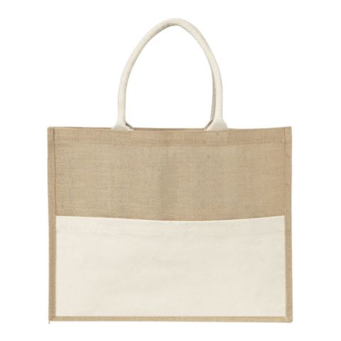 Jute Bag With Plastic Backing 1-Colour Transfer Print