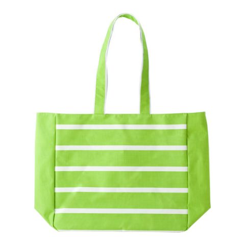 Polyester (600D) Bright Coloured Beach Bag  Light Green | 1-Colour Screen Print
