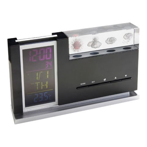 Crystal Weather Station  Black | 1-Colour Pad Print