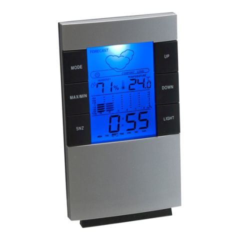 Desk Or Wall Weather Station Silver | 1-Colour Pad Print
