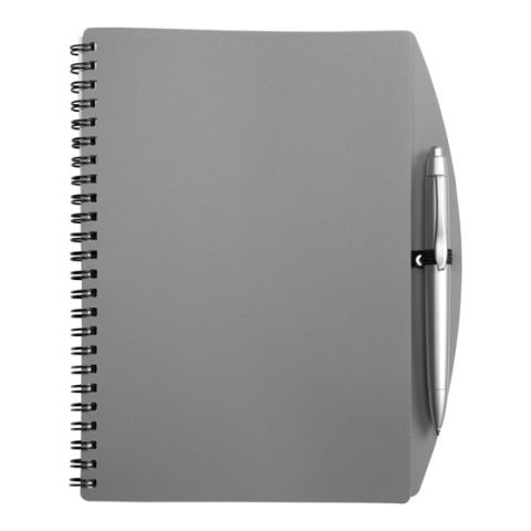 A5 Spiral Notebook &amp; Ball Pen  Grey |  Without Branding