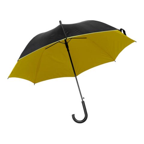 Umbrella With Automatic Opening Yellow | 1-Colour Pad Print