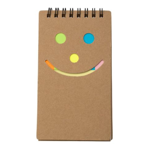 Notebook With Sticky Notes  Brown | Without Branding
