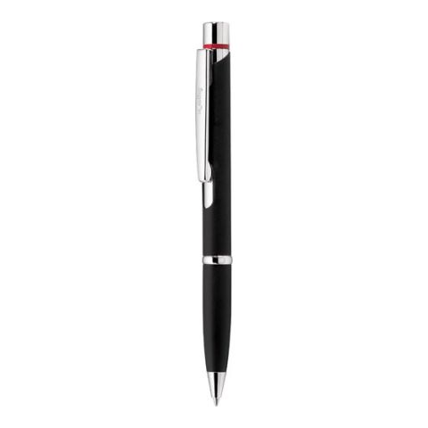 Red Ring Metal Ball Pen  Black | 1-Colour Pad Print