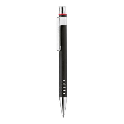 Red Ring Brass Ball Pen Silver | 1-Colour Pad Print