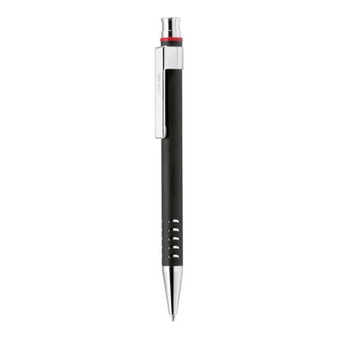 Red Ring Brass Ball Pen  Silver | 1-Colour Pad Print
