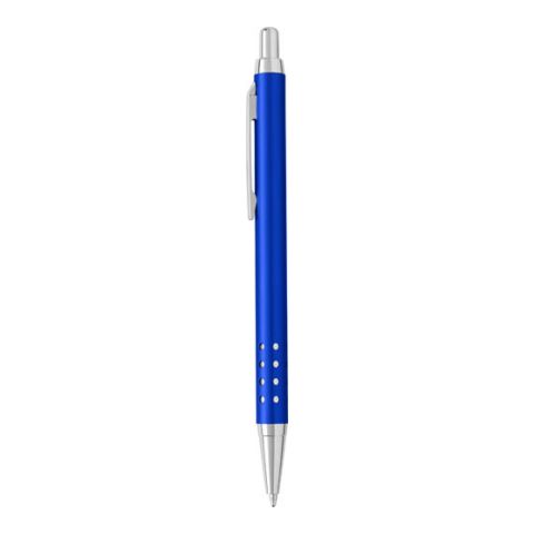 Aluminium Ball Pen With Shiny Chromed Plastic Pusher Medium Blue | Without Branding