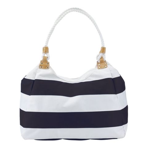 Travel Bag With Rope Handles  Medium Blue - White | 1-Colour Screen Print