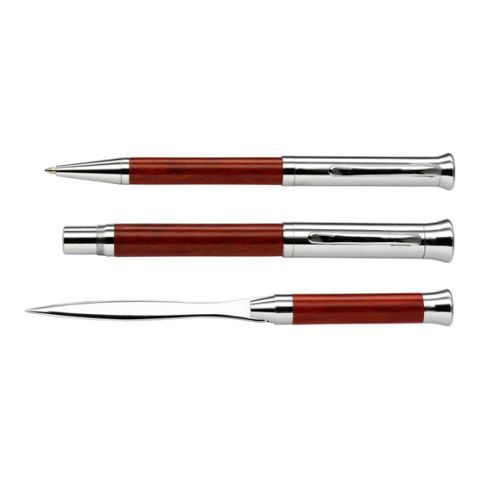 Opener/Pen Set Brown | 1-Colour Pad Print