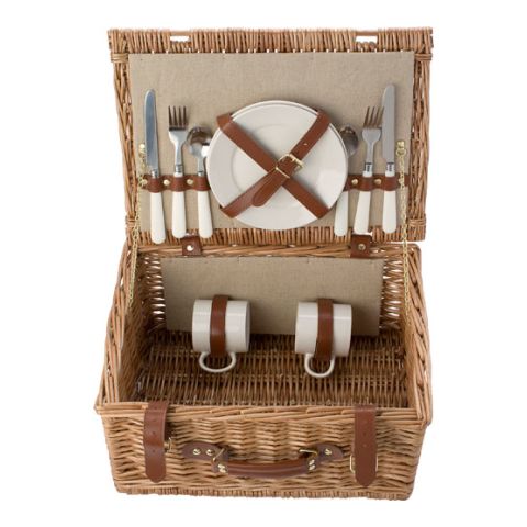 Picnic Basket For 2 People  Brown | Without Branding