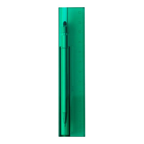 Plastic Transparent Ruler (12Cm) Transparent - Green | Without Branding