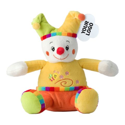 Clown Plush Toy Yellow | 1-Colour Pad Print