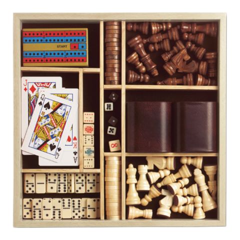 Wooden Games Set  3-Colour Pad Print