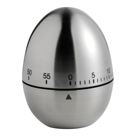 Deluxe Metal Kitchen Timer Silver | Without Branding