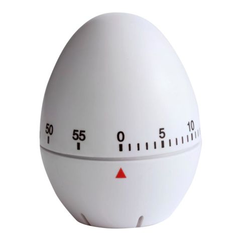 Plastic Kitchen Timer White | Without Branding