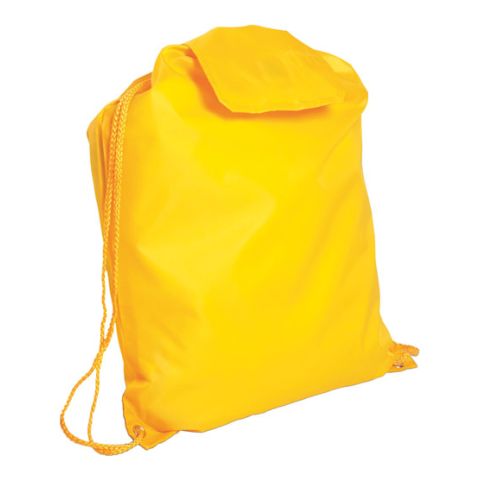 Polyester (190T) Backpack Yellow | Without Branding