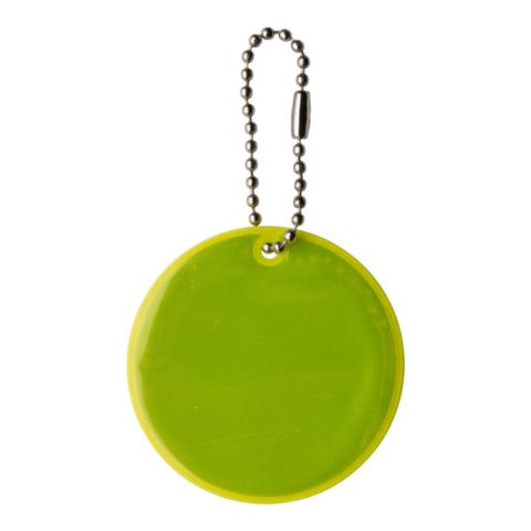 Round Reflective Key Holder Yellow | Without Branding